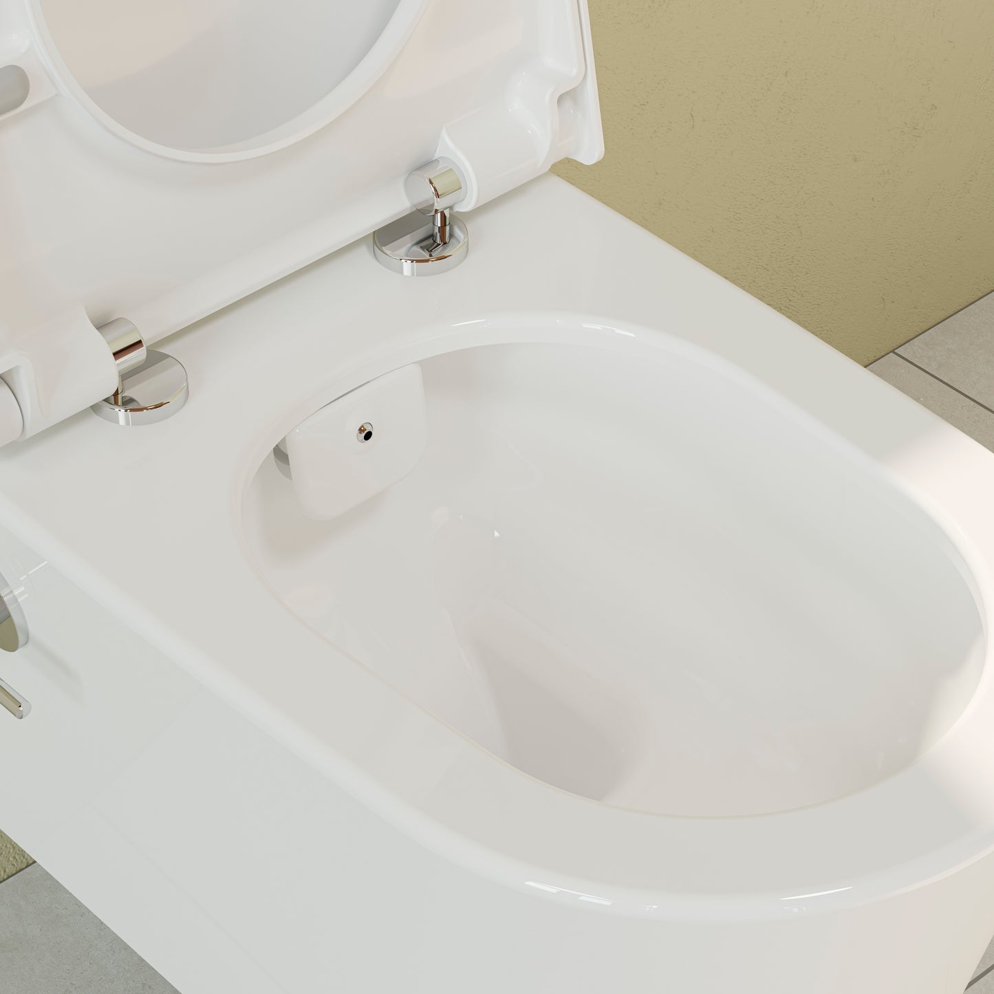 VitrA Nest væghængt toilet med bidet funktion inkl. toiletsæde - 5176B003-1684/89-003-009